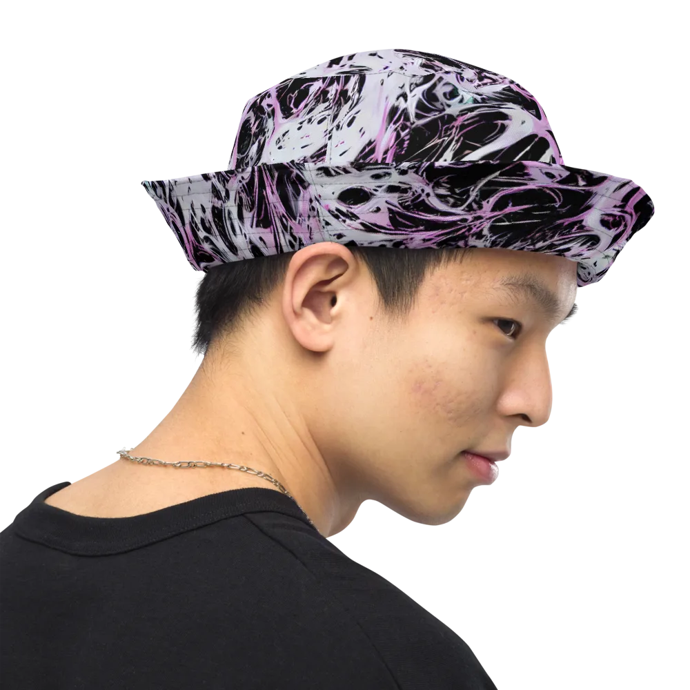 Electric Noir on Reversible Bucket Hat — Right Outside