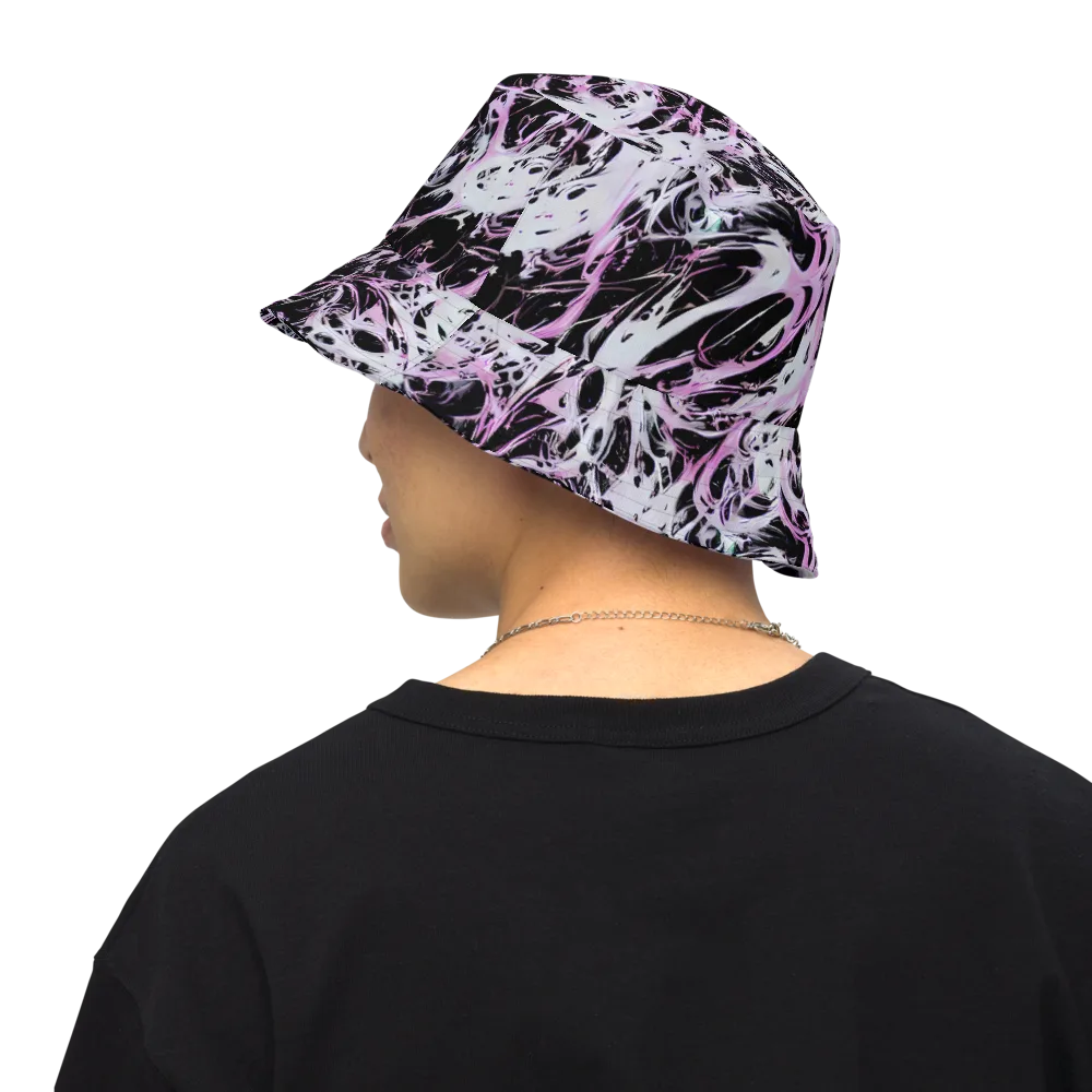 Electric Noir on Reversible Bucket Hat — Back Inside