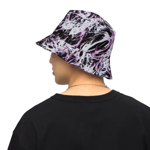 Electric Noir on a Reversible Bucket Hat