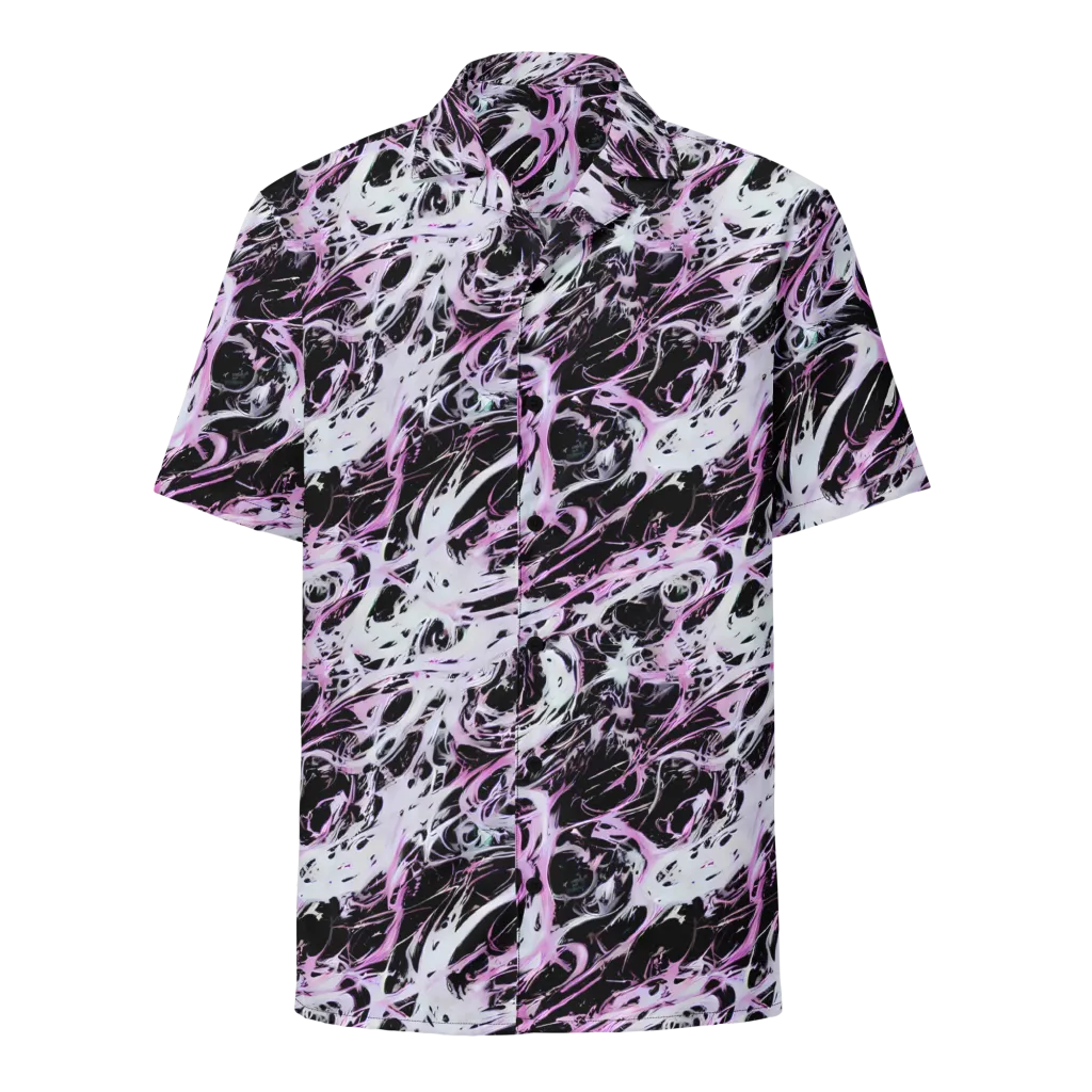 Electric Noir on Button Shirt — Front