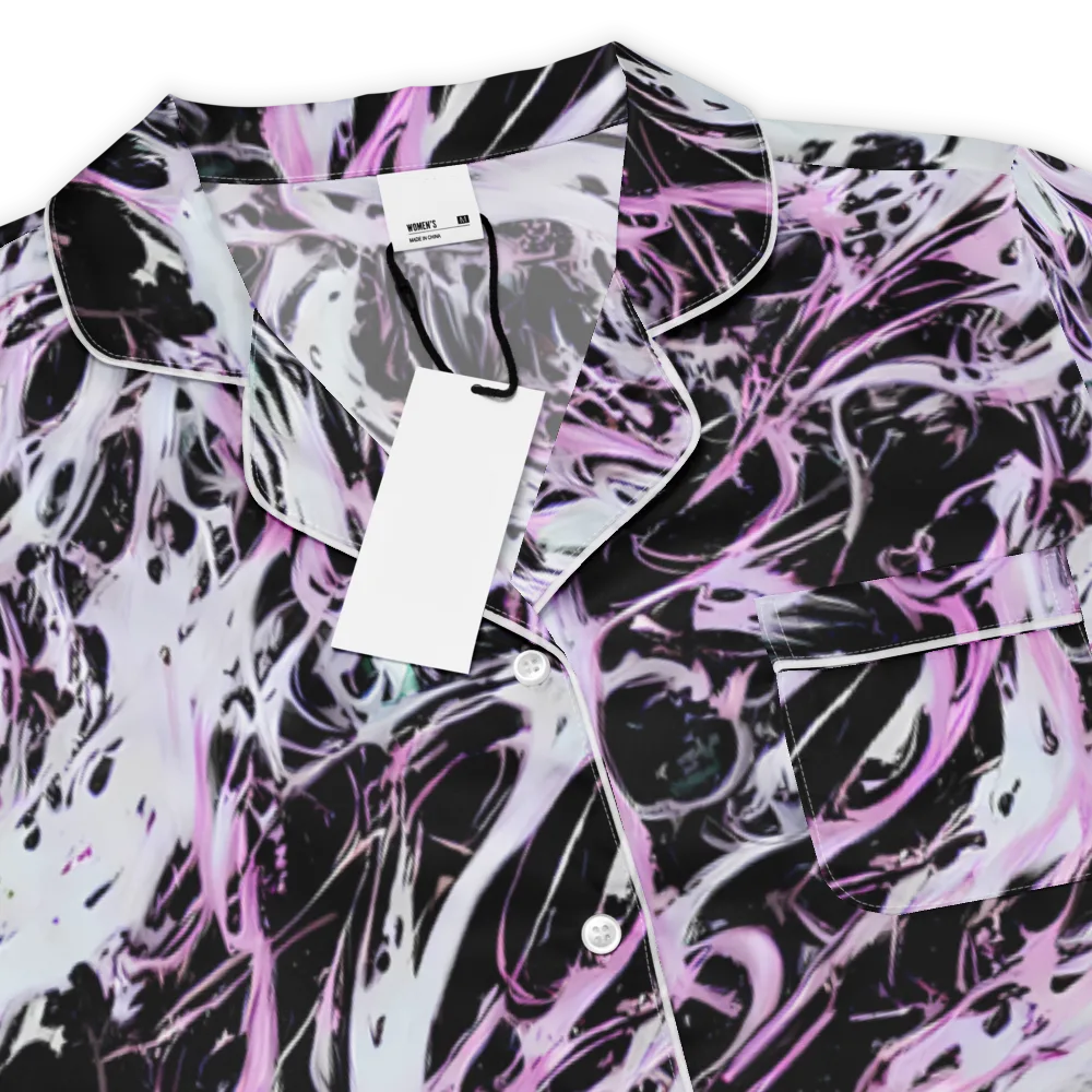 Electric Noir on Women's Short Sleeve Pajama Top — Product details