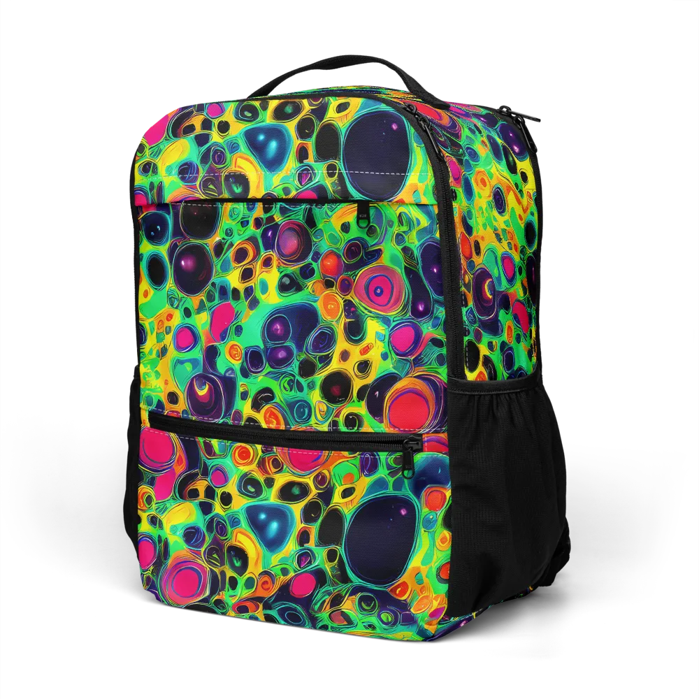 Vivid Spill on Utility Backpack — Left Front