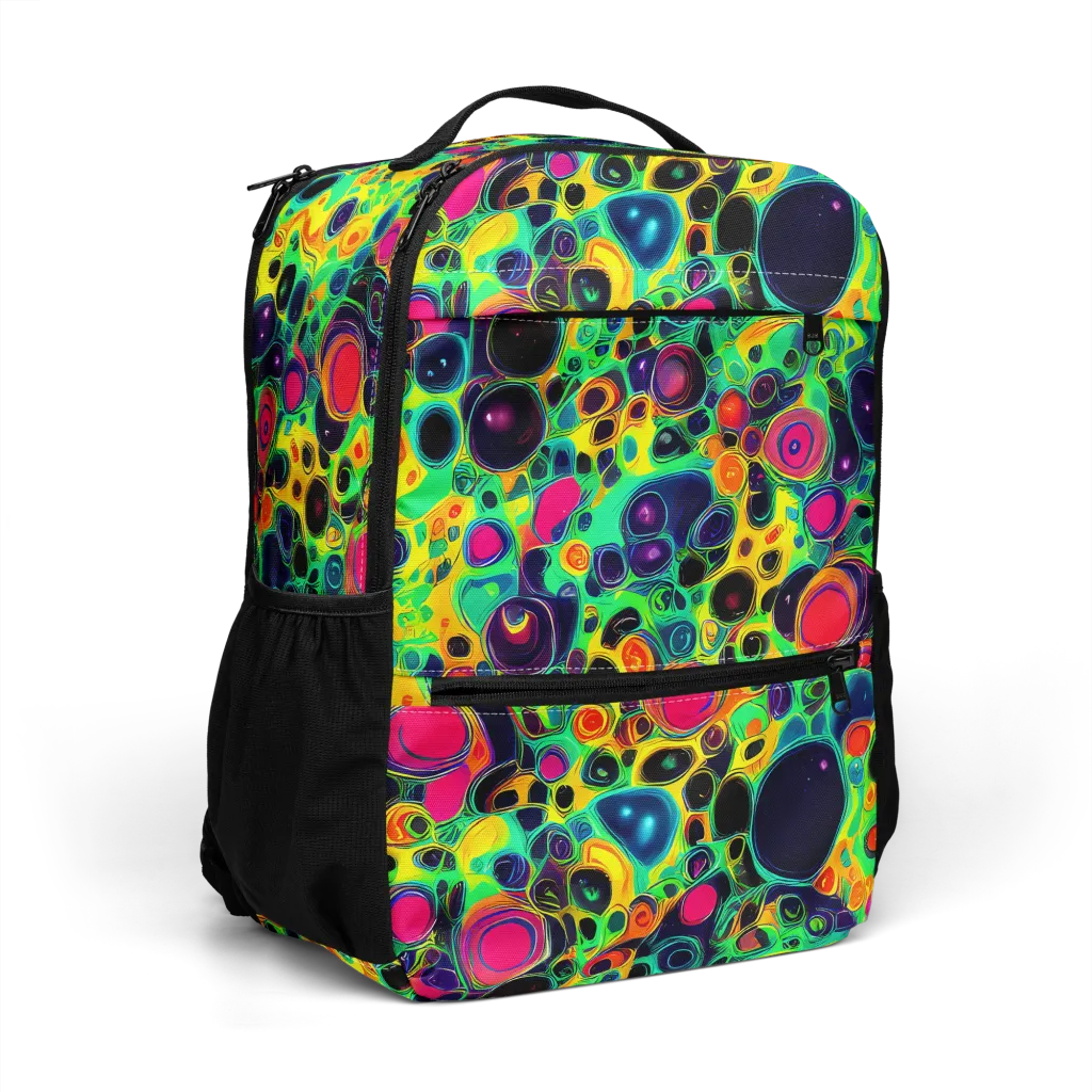 Vivid Spill on Utility Backpack — Right Front