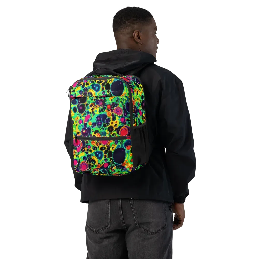 Vivid Spill on Utility Backpack — Back