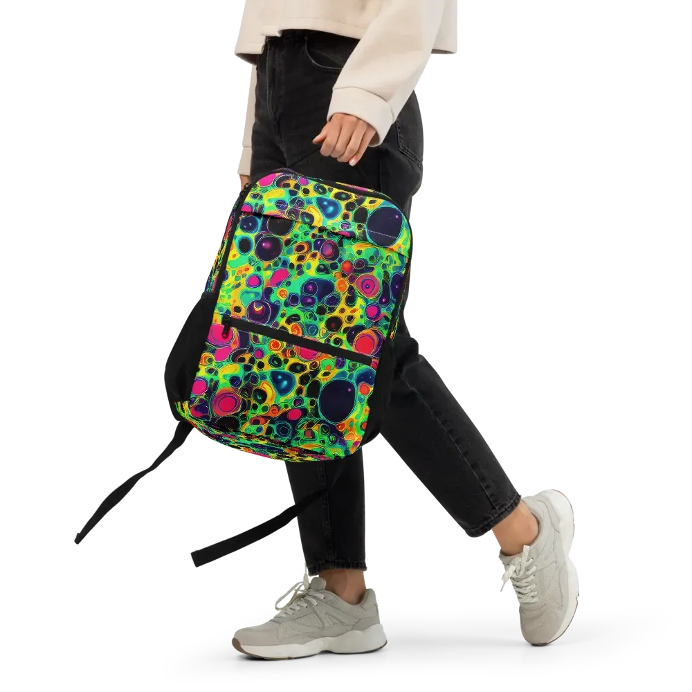 Vivid Spill on Utility Backpack — Front