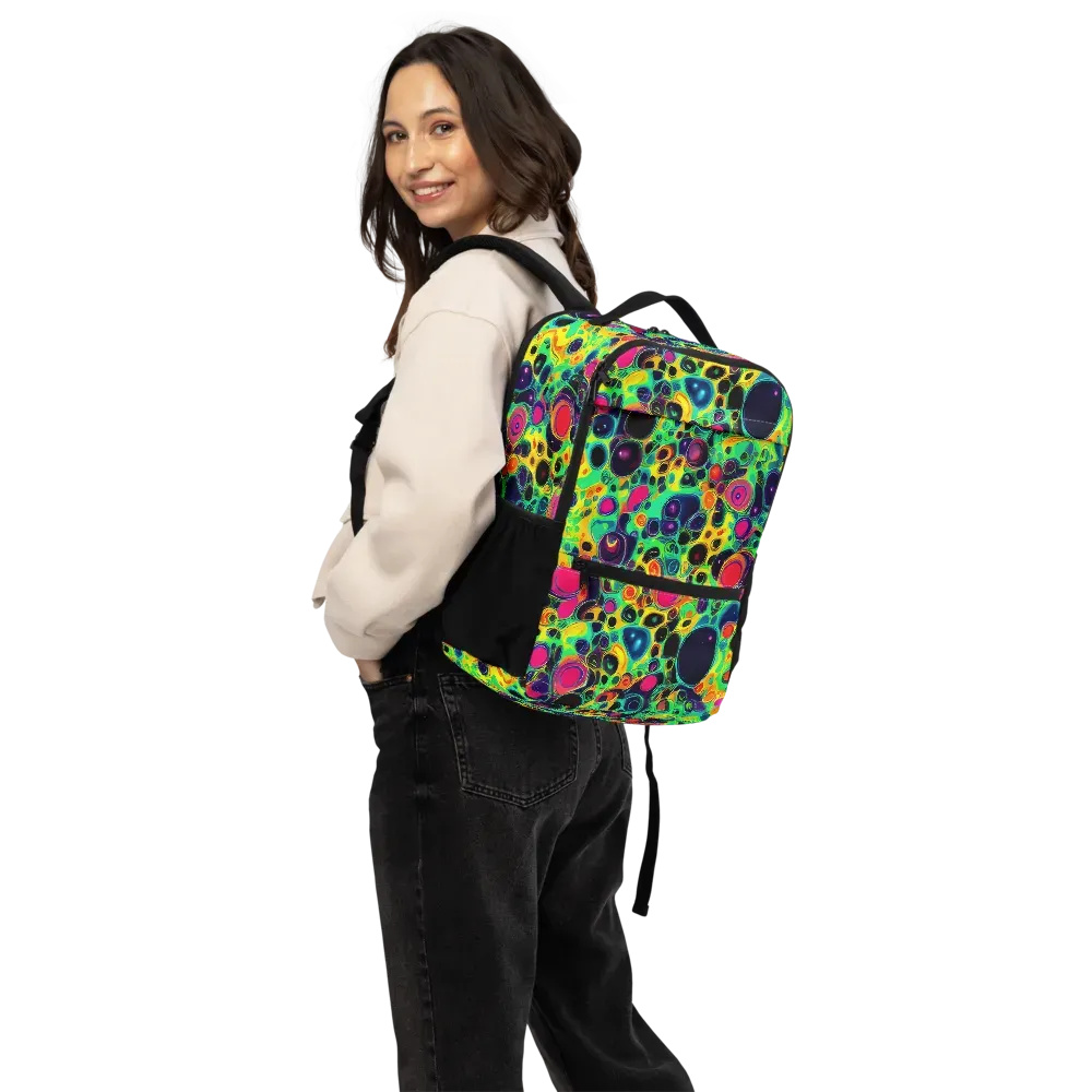 Vivid Spill on Utility Backpack — Back