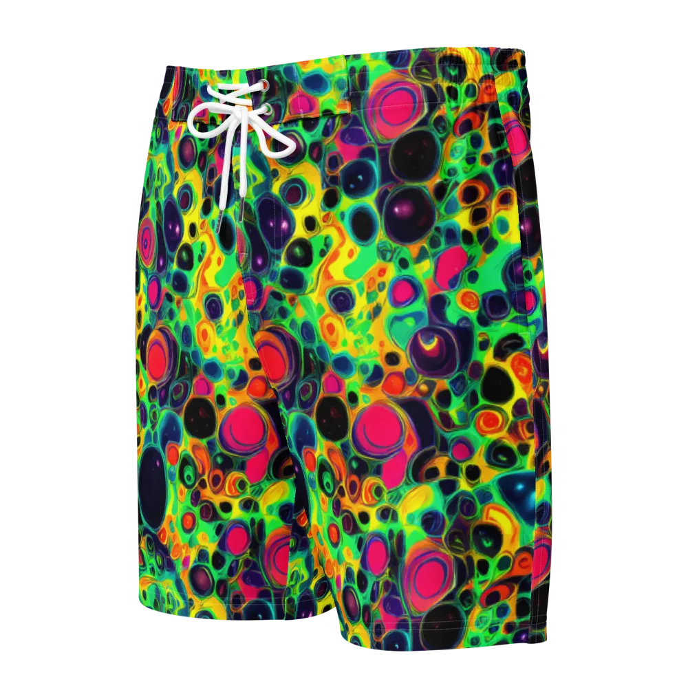 Vivid Spill on Men's Board Shorts — Front