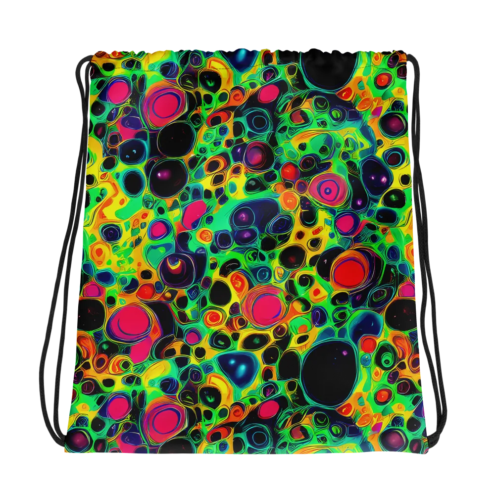 Vivid Spill on Drawstring Bag — Photo