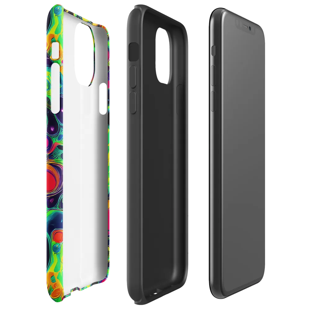 Vivid Spill on Tough Case for iPhone® — Right