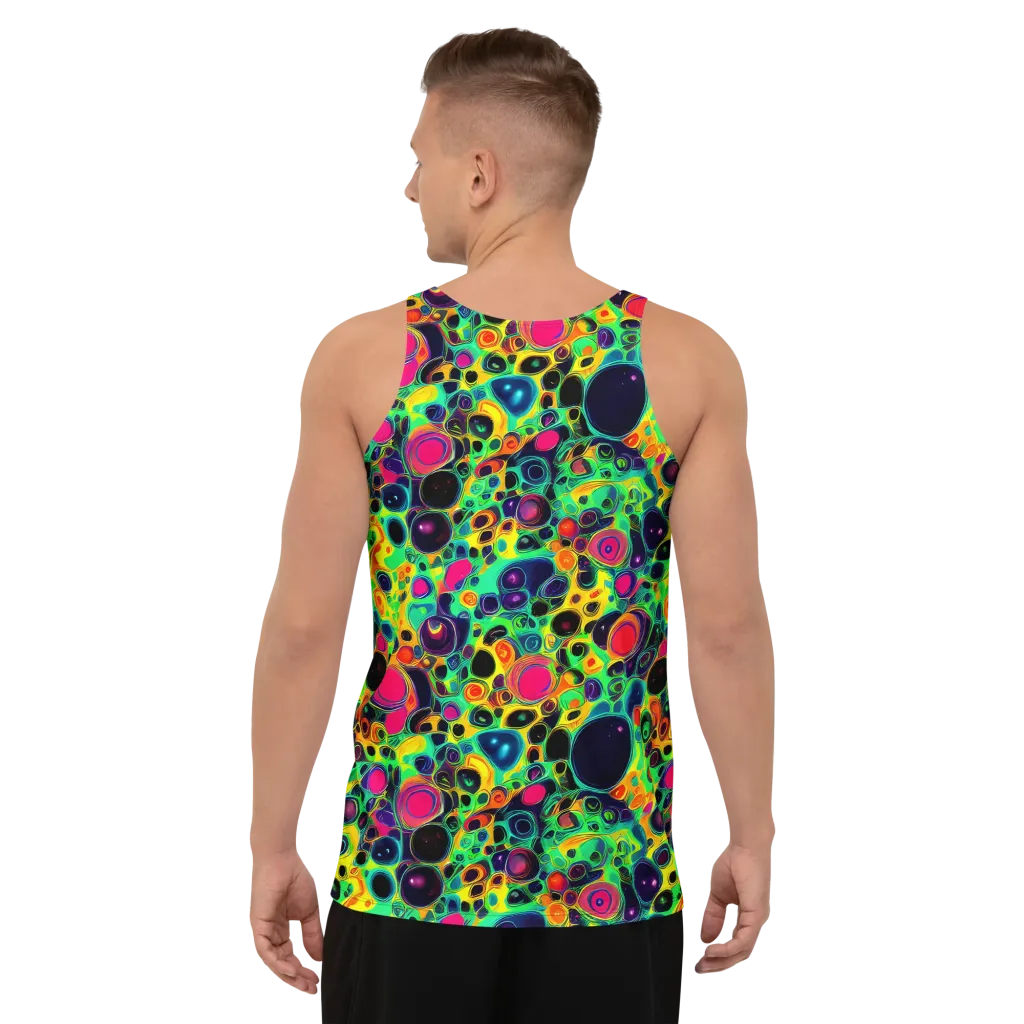 Vivid Spill on Men's Tank Top — Back