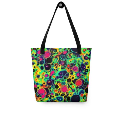 Vivid Spill on a Tote Bag