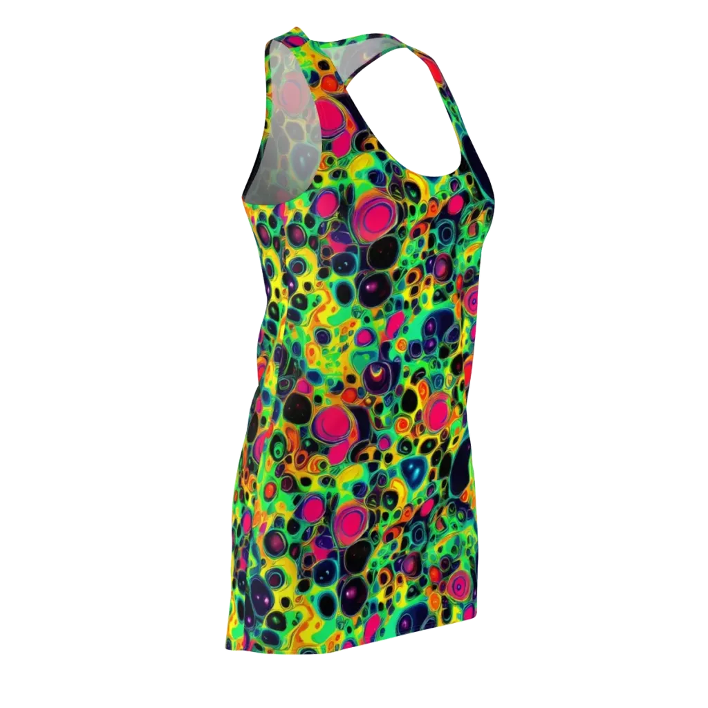 Vivid Spill on Racerback Dress — Front Side