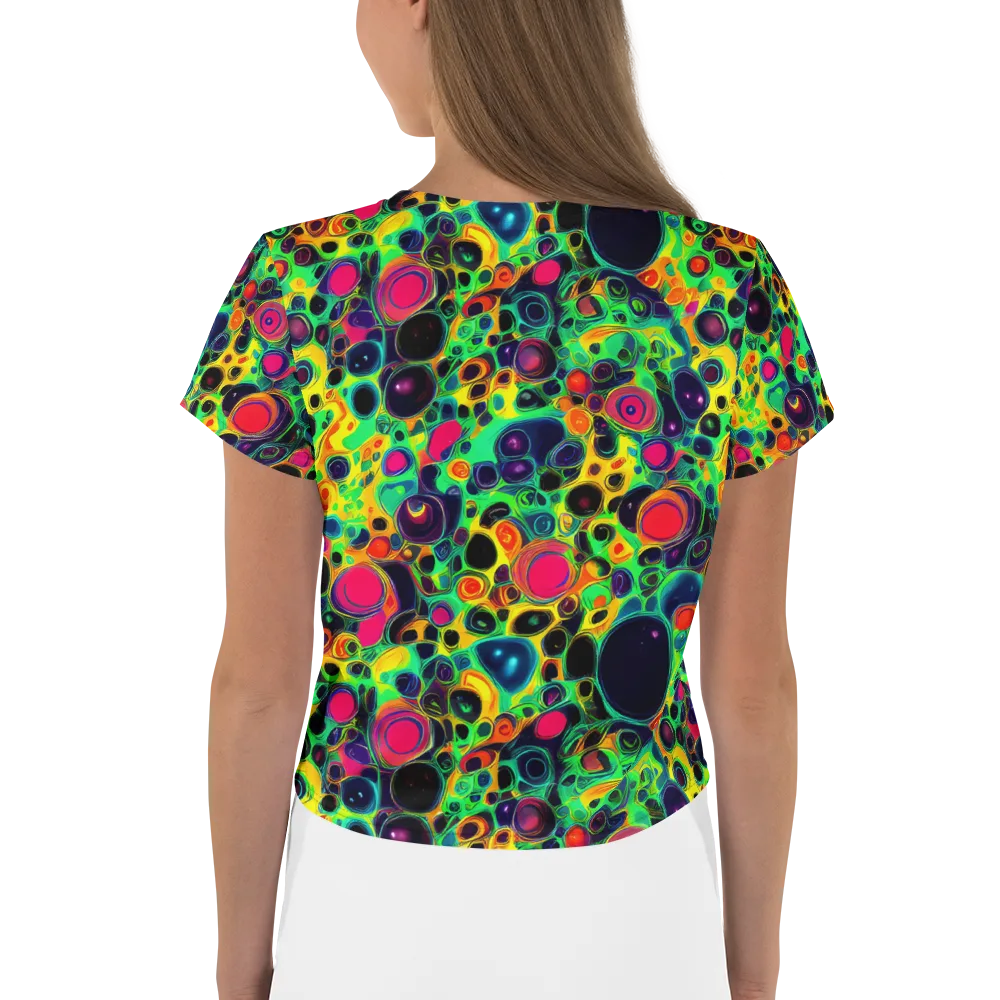 Vivid Spill on Crop Tee — Back