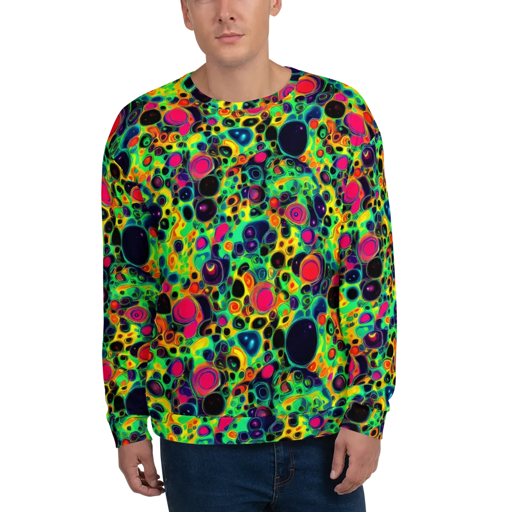 Vivid Spill on Sweatshirt — Front