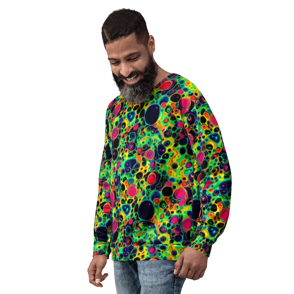 Vivid Spill on Sweatshirt — Left Front