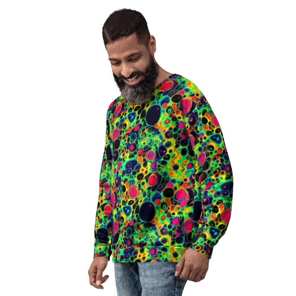 Vivid Spill on Sweatshirt — Left Front