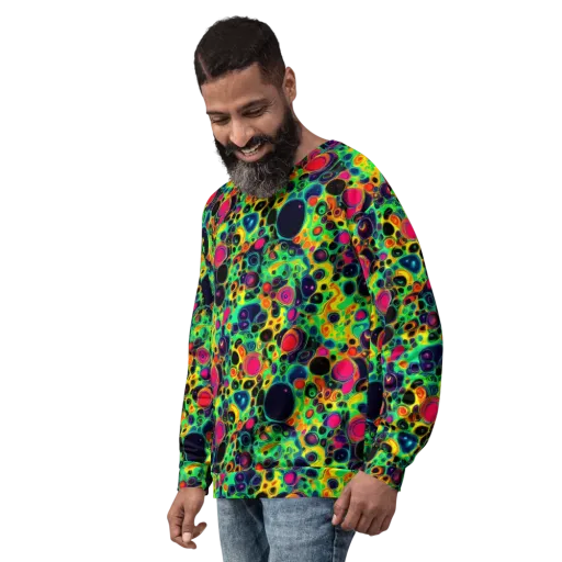 Vivid Spill on a Sweatshirt