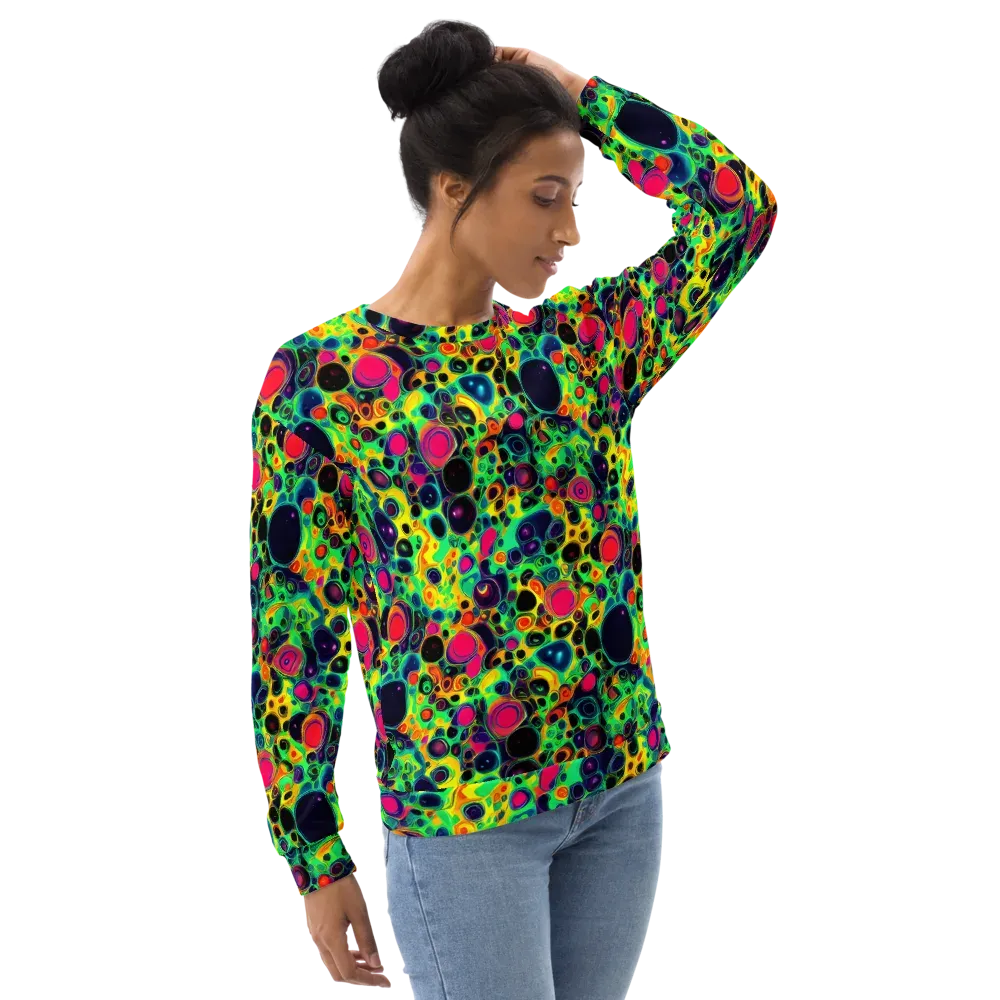 Vivid Spill on Sweatshirt — Right Front