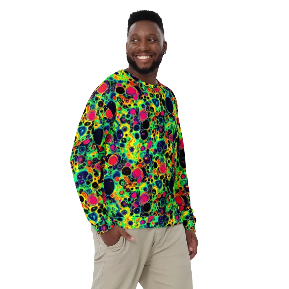 Vivid Spill on Sweatshirt — Front