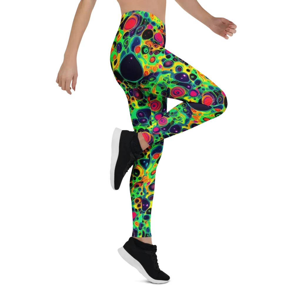 Vivid Spill on Leggings — Right