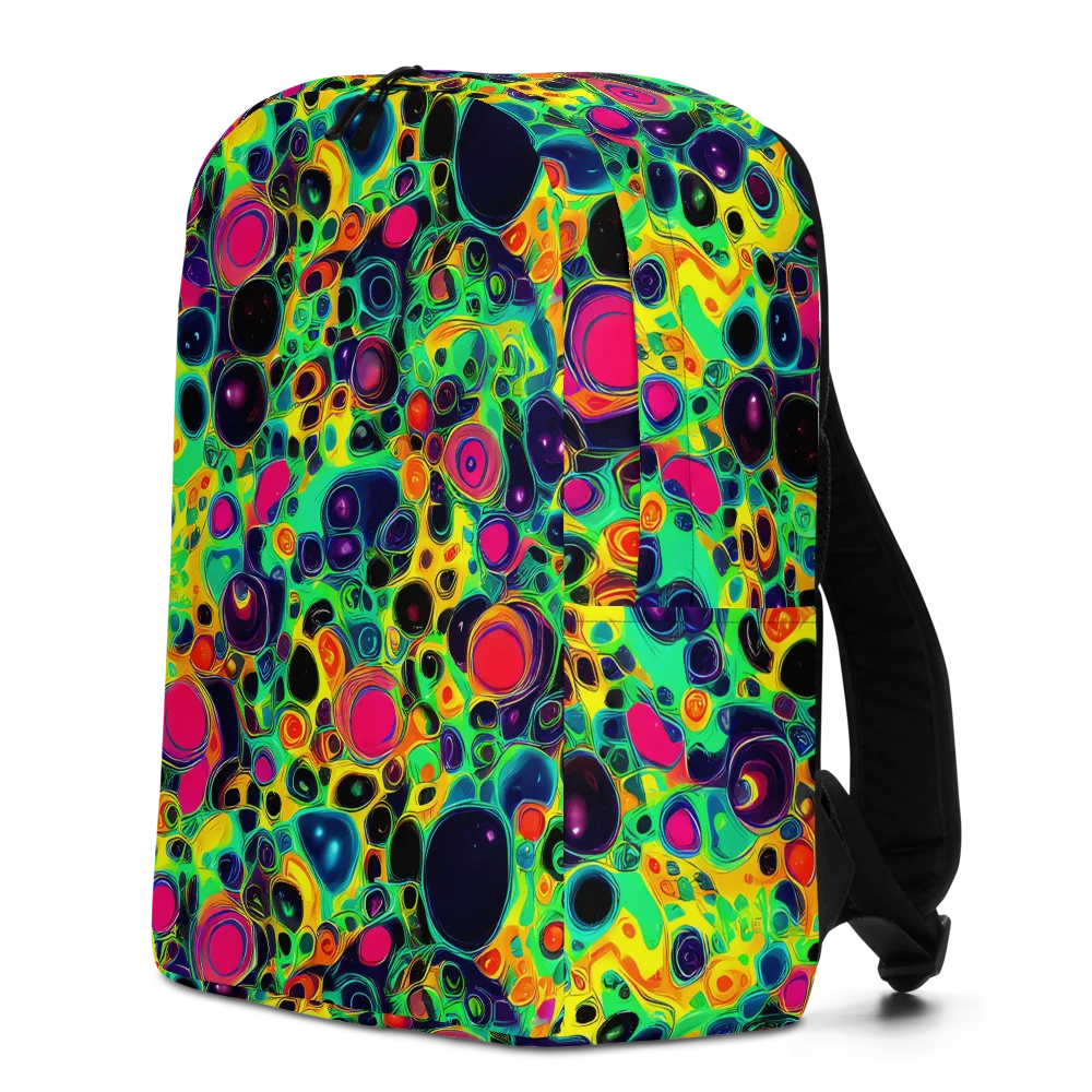 Vivid Spill on Minimalist Backpack — Left