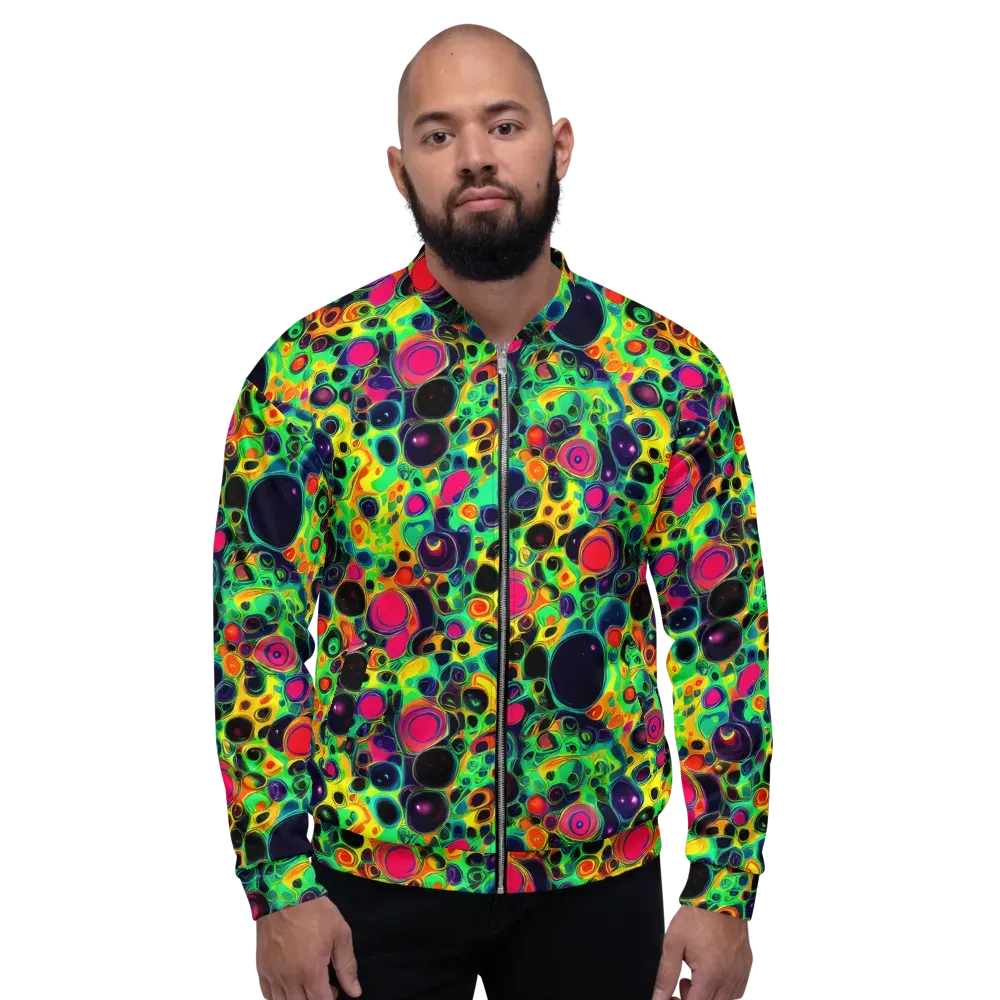 Vivid Spill on Bomber Jacket — Front
