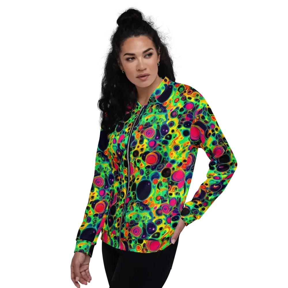 Vivid Spill on Bomber Jacket — Left