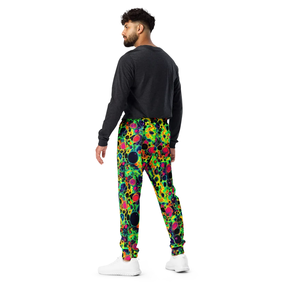 Vivid Spill on Men's Joggers — Back
