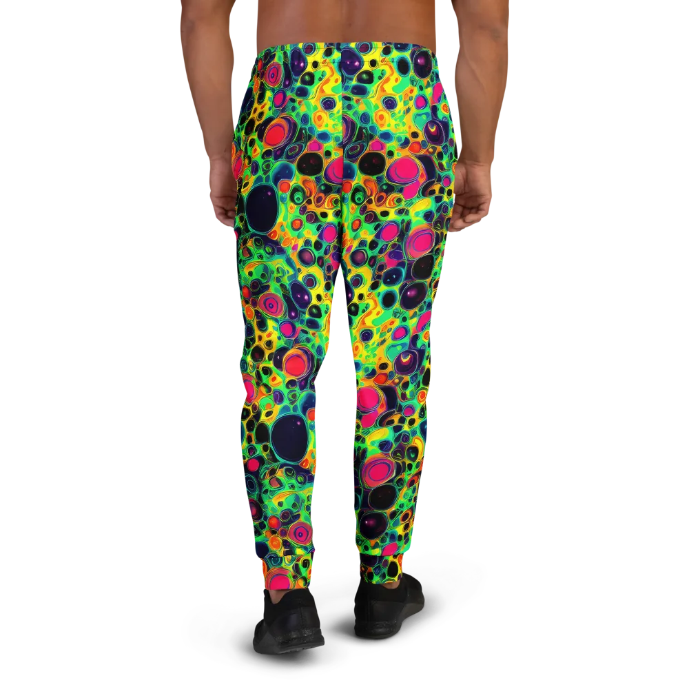 Vivid Spill on Men's Joggers — Back