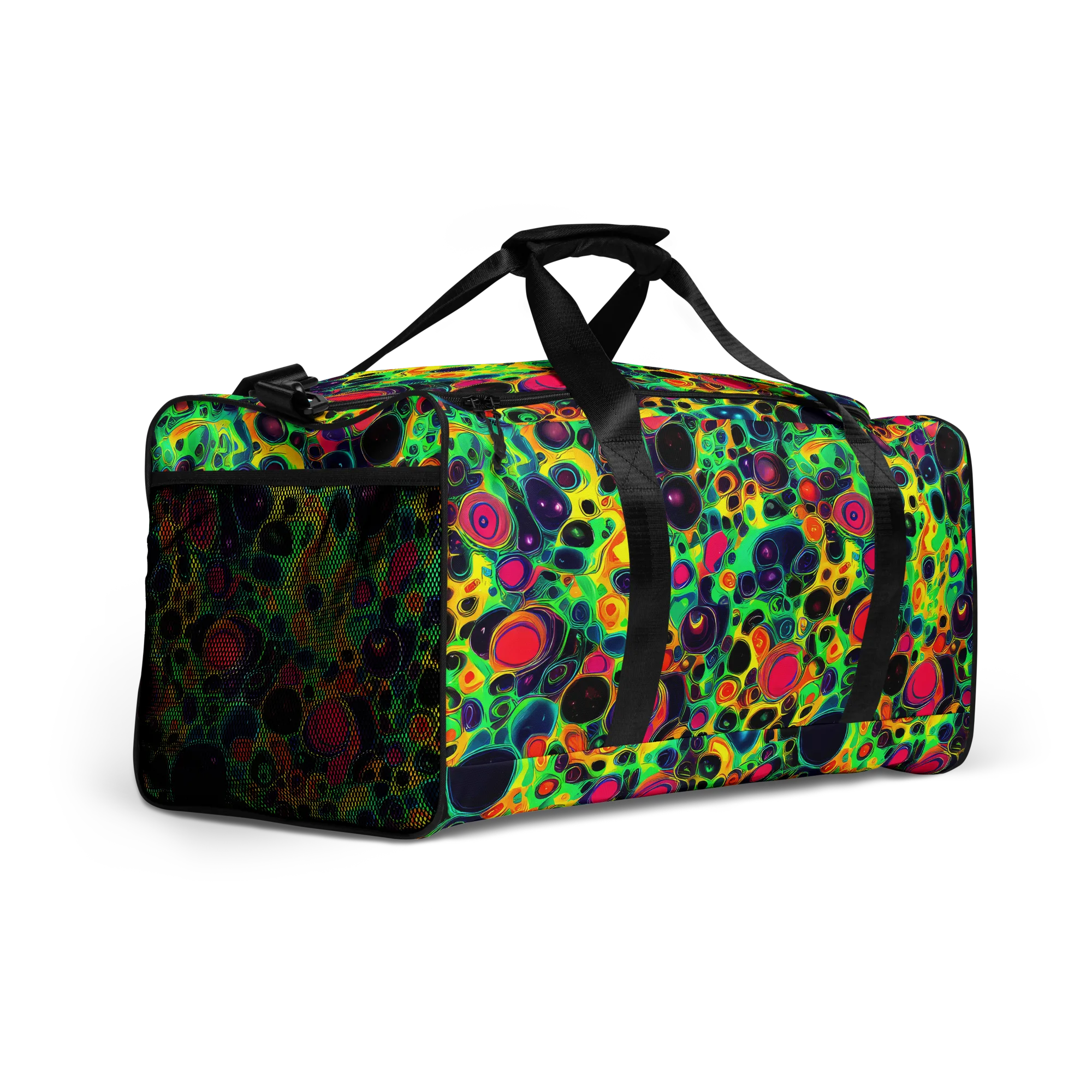 Vivid Spill on Duffle Bag — Right Front