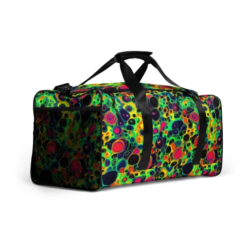 Vivid Spill on a Duffle Bag