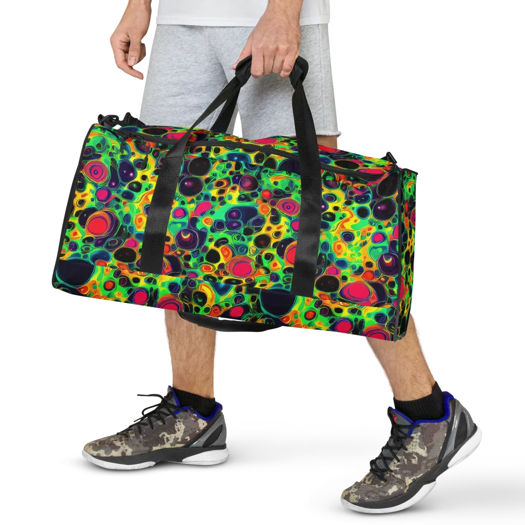 Vivid Spill on Duffle Bag — Front