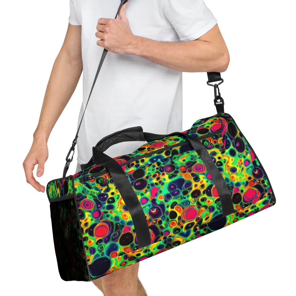Vivid Spill on Duffle Bag — Right Front