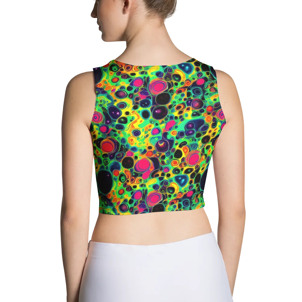 Vivid Spill on Crop Top — Back
