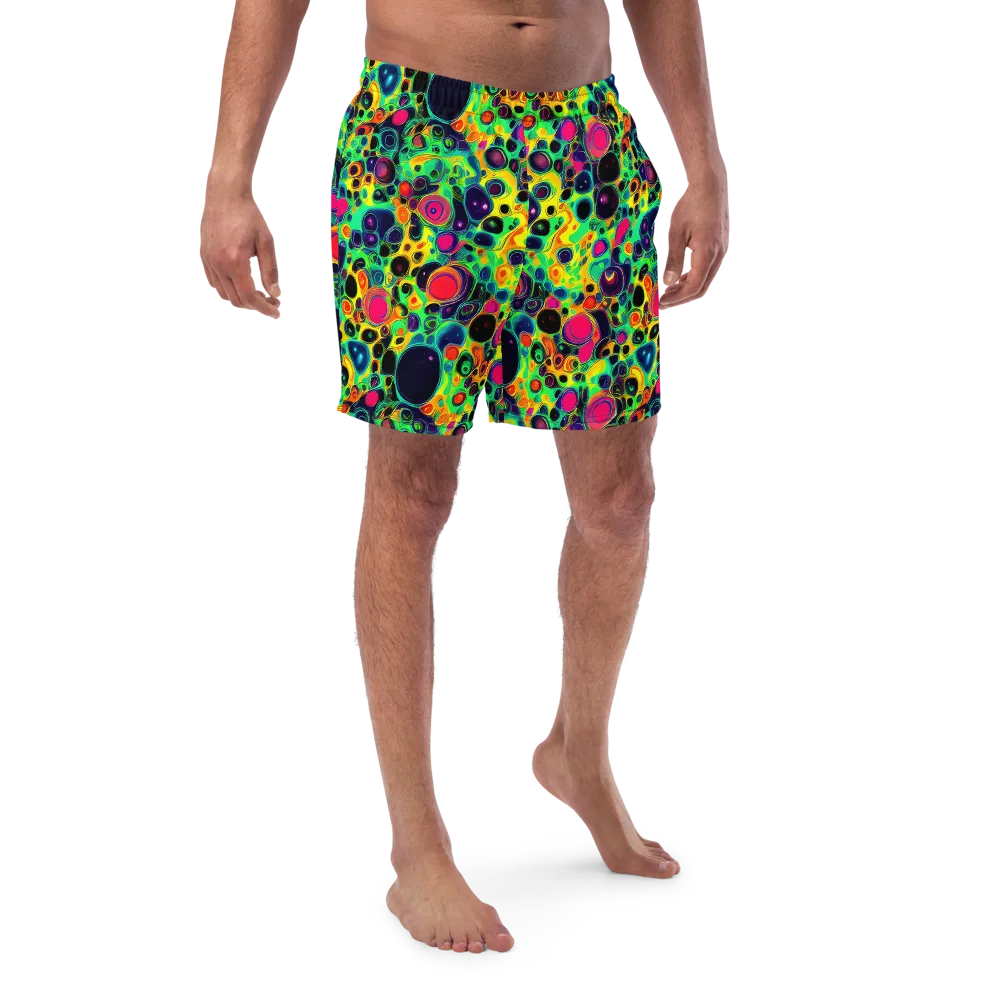 Vivid Spill on Swim Trunks — Front