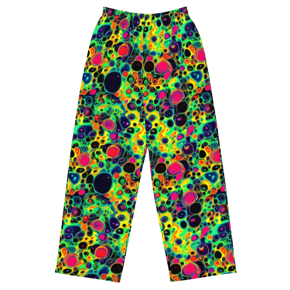 Vivid Spill on Wide-Leg Pants — Front