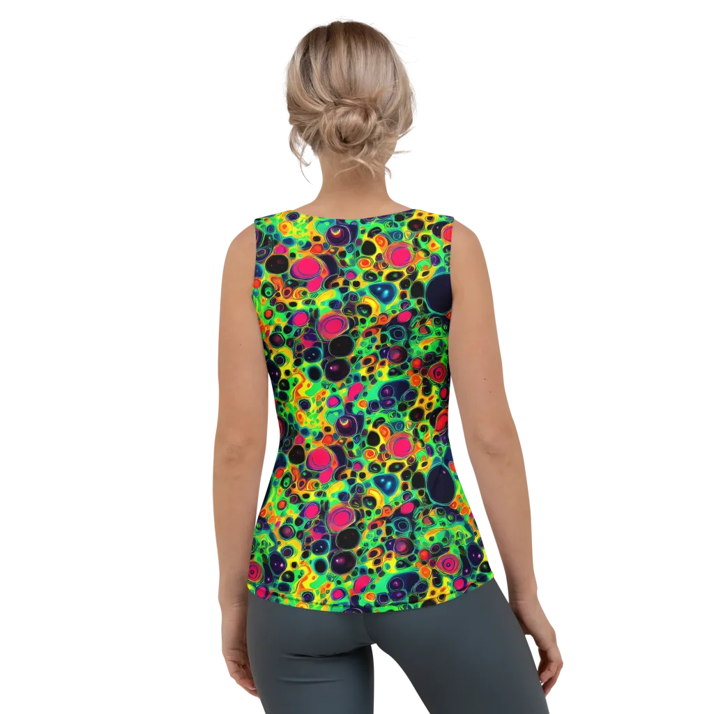 Vivid Spill on Women's Tank Top — Back
