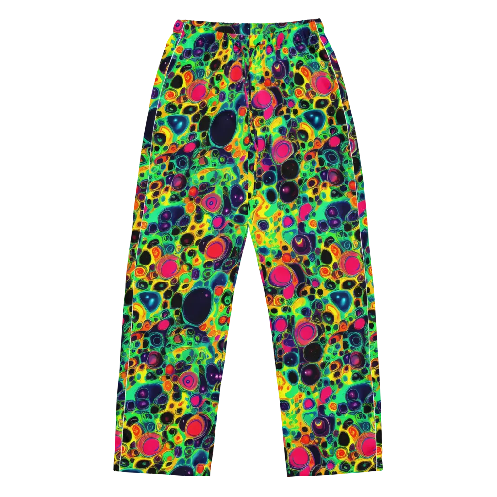 Vivid Spill on Women's Pajama Pants — Front