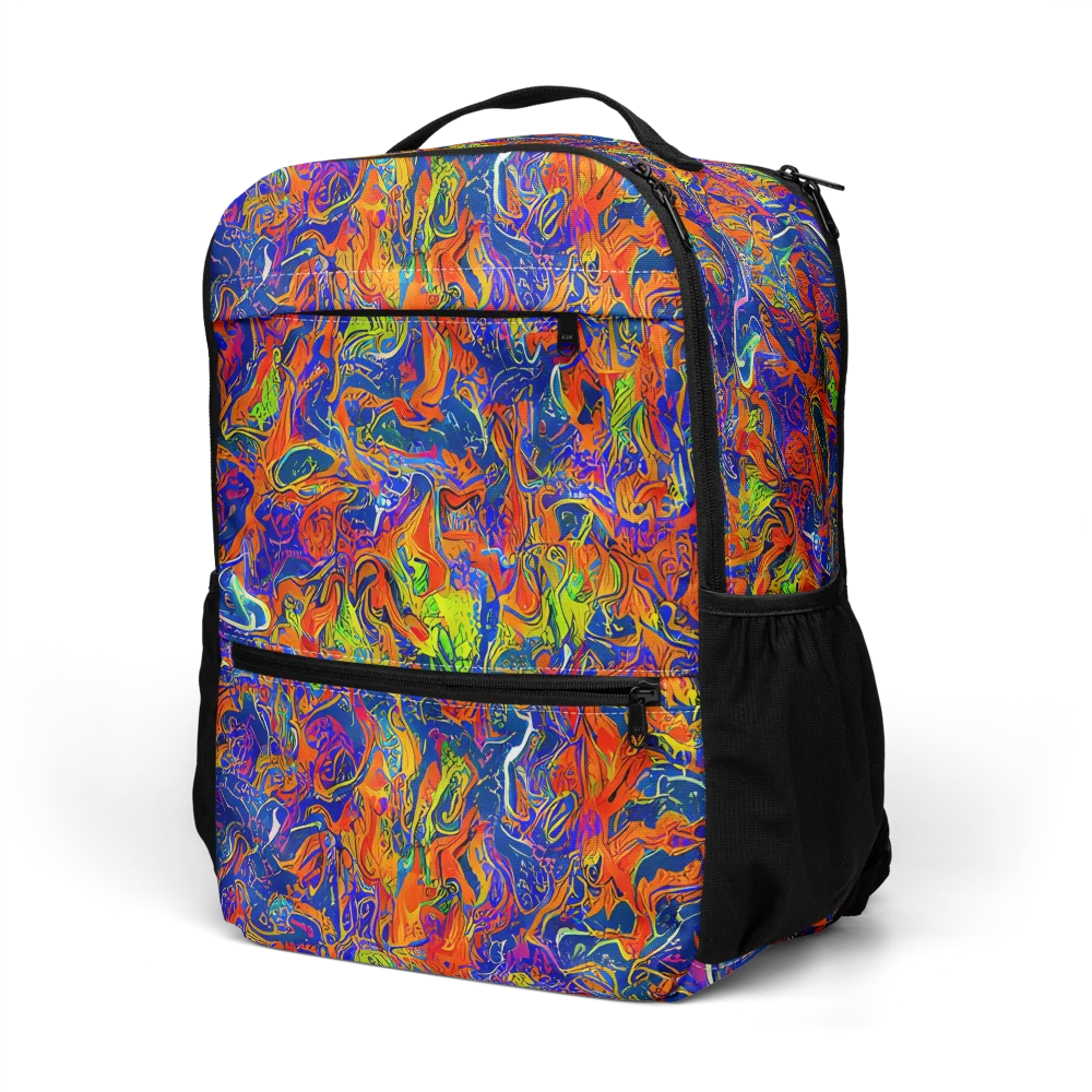 Flame Circuit on Utility Backpack — Left Front