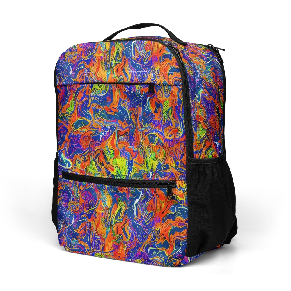 Flame Circuit on Utility Backpack — Left Front