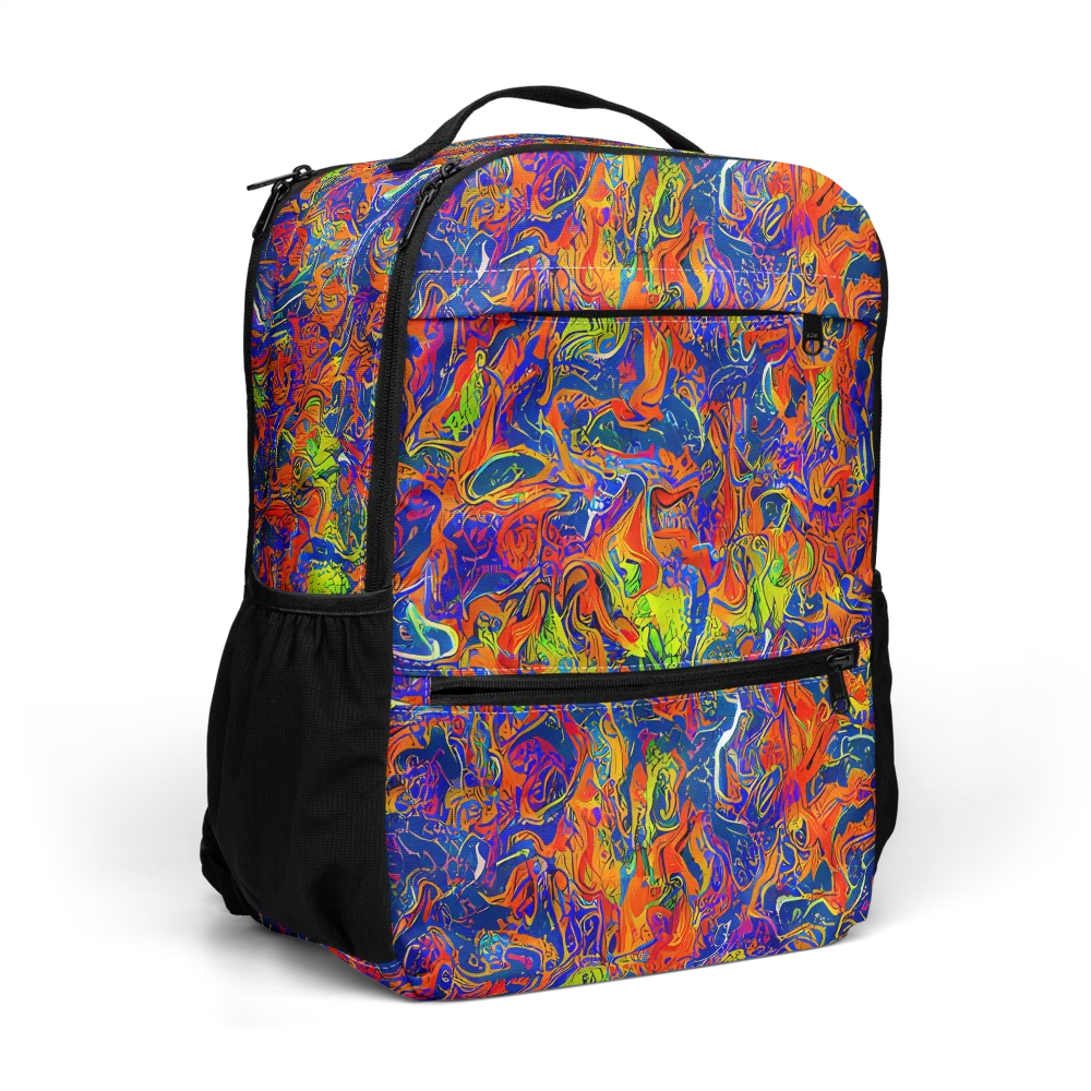 Flame Circuit on Utility Backpack — Right Front