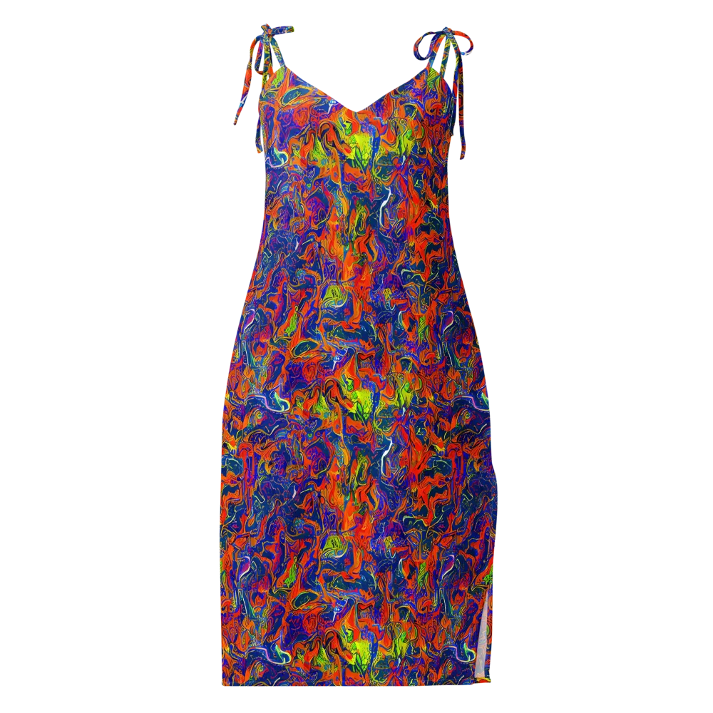 Flame Circuit on Slip Dress — Front