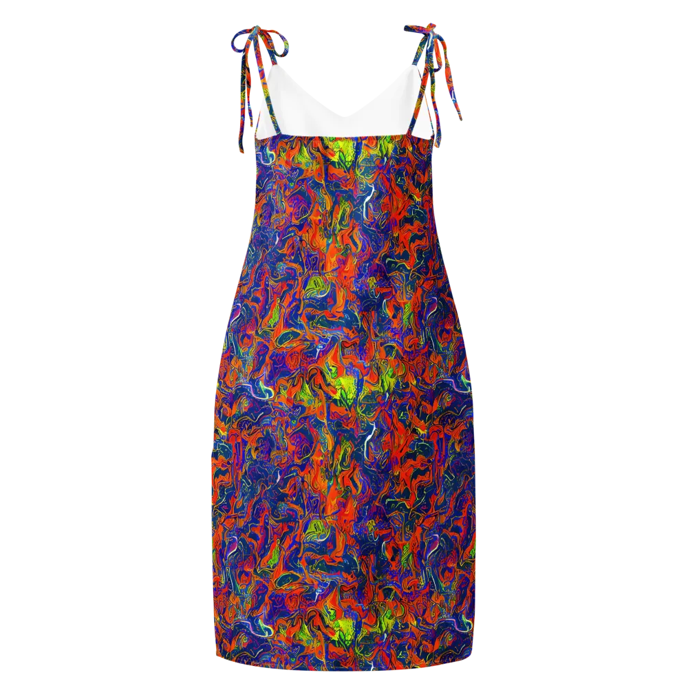 Flame Circuit on Slip Dress — Back