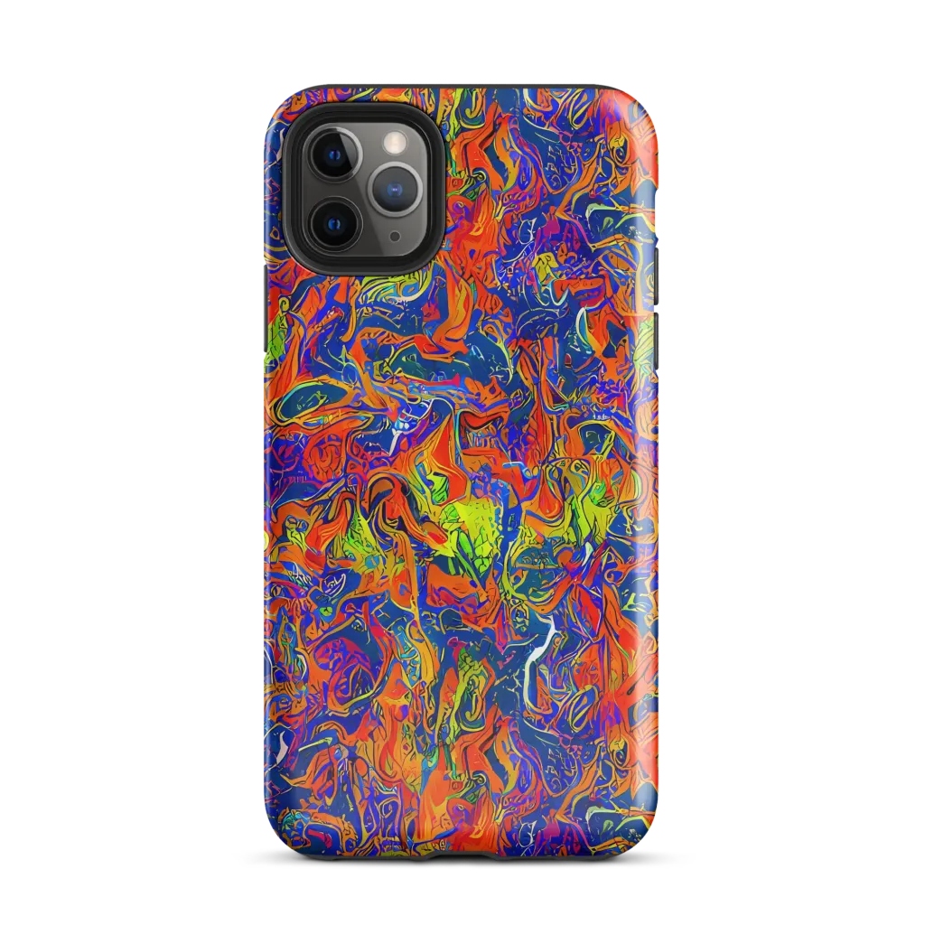 Flame Circuit on Tough Case for iPhone® — Front