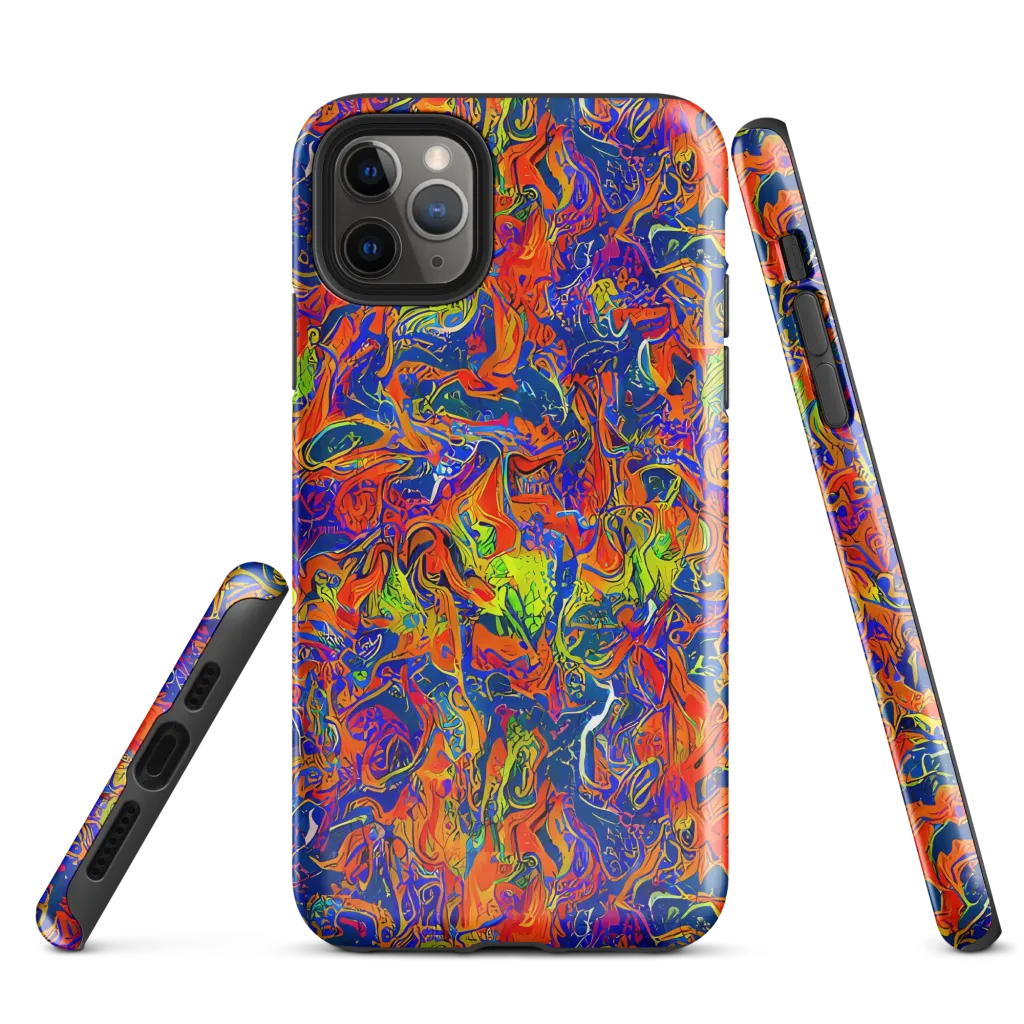 Flame Circuit on Tough Case for iPhone® — Front