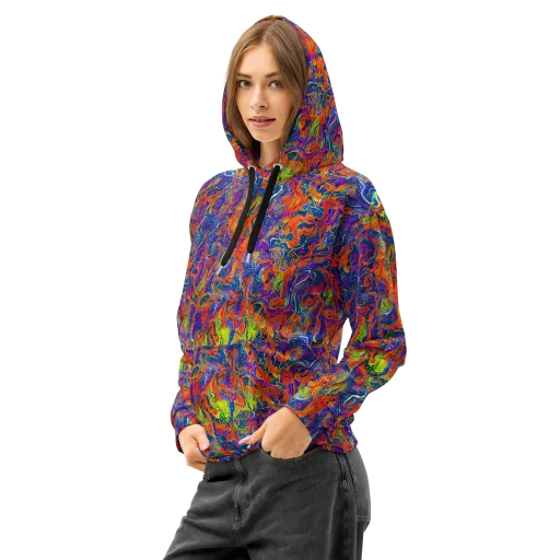 Flame Circuit on a Cotton Hoodie