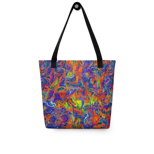 Flame Circuit on a Tote Bag