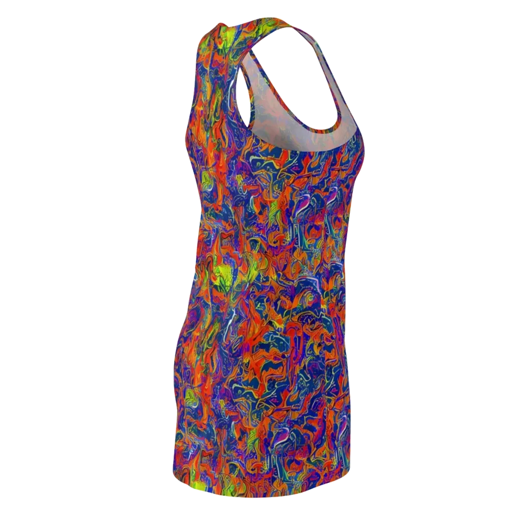 Flame Circuit on Racerback Dress — Back Side
