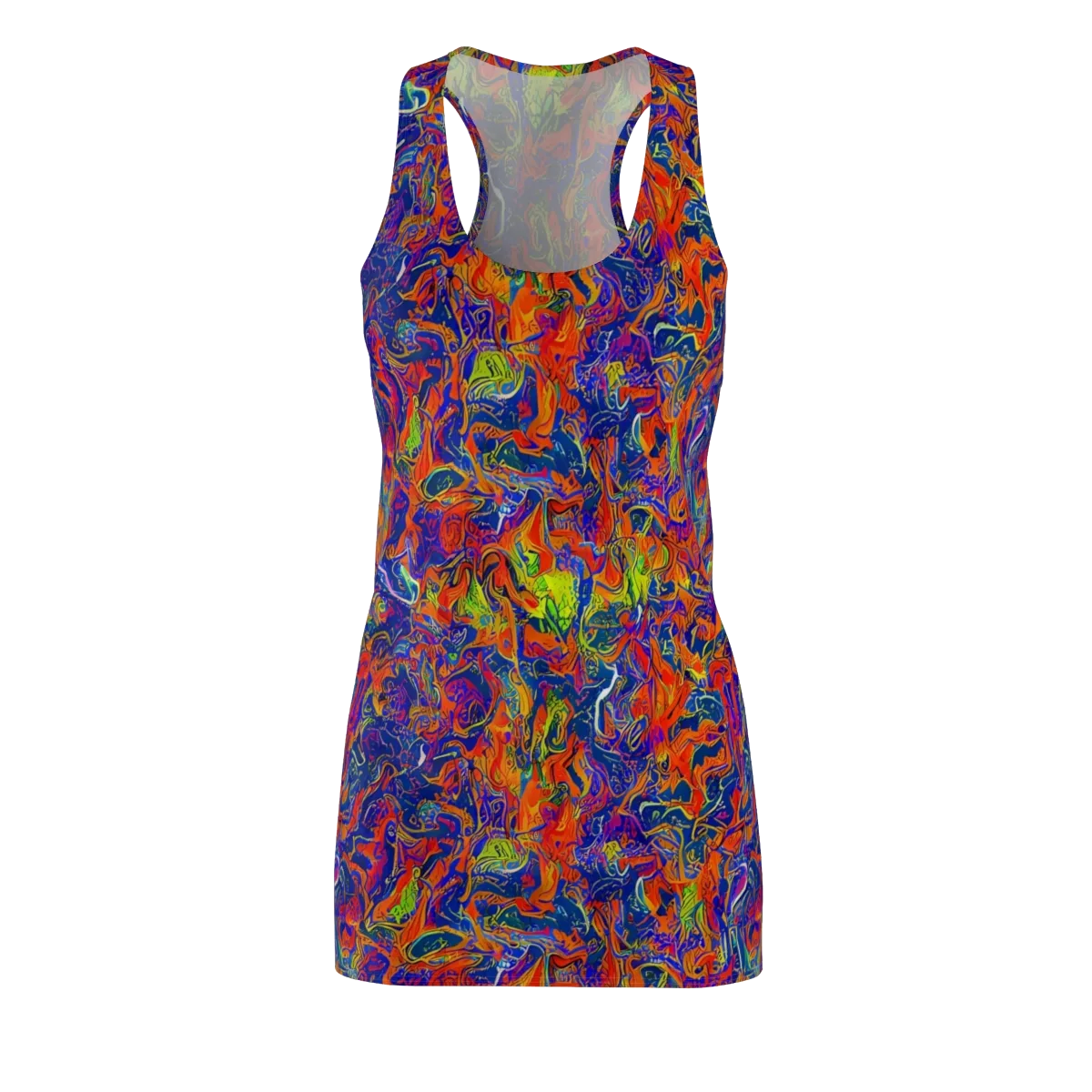 Flame Circuit on Racerback Dress — Front