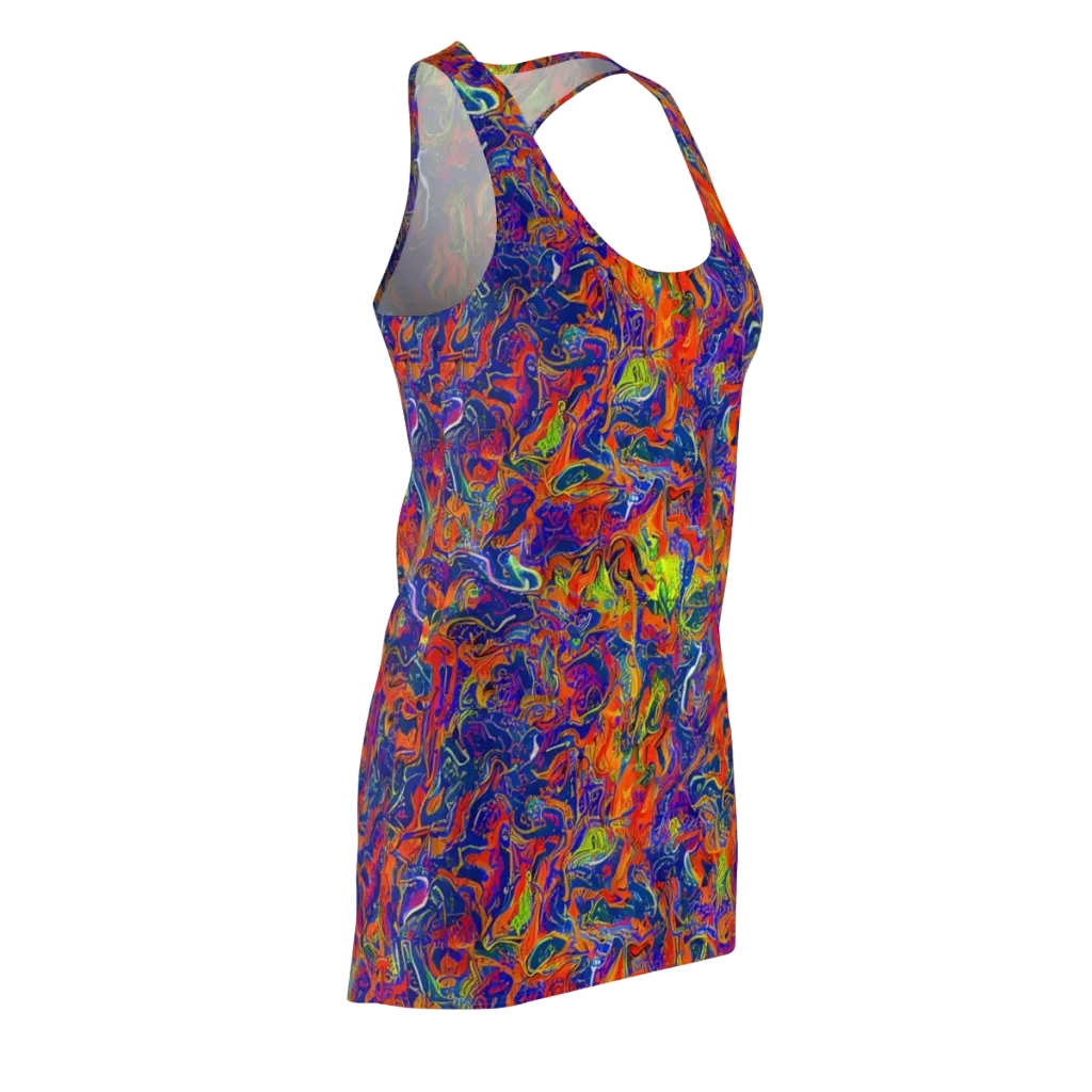 Flame Circuit on Racerback Dress — Front Side